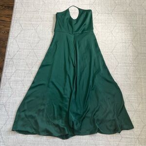 David’s Bridal DB Studio Bridesmaids Green Long Dress